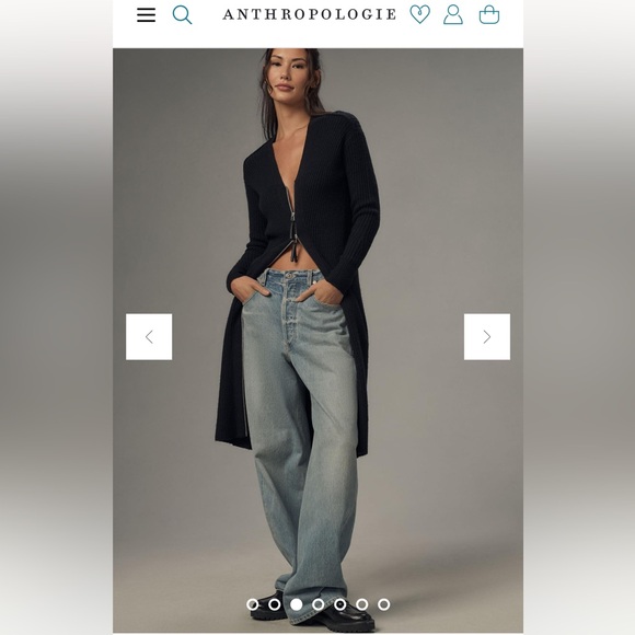 Anthropoligie Pilcro Zip Cardigan Duster - Picture 4 of 4